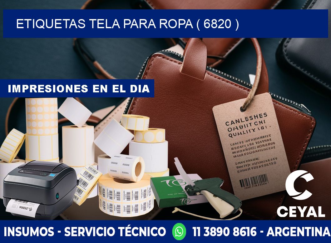 ETIQUETAS TELA PARA ROPA ( 6820 )