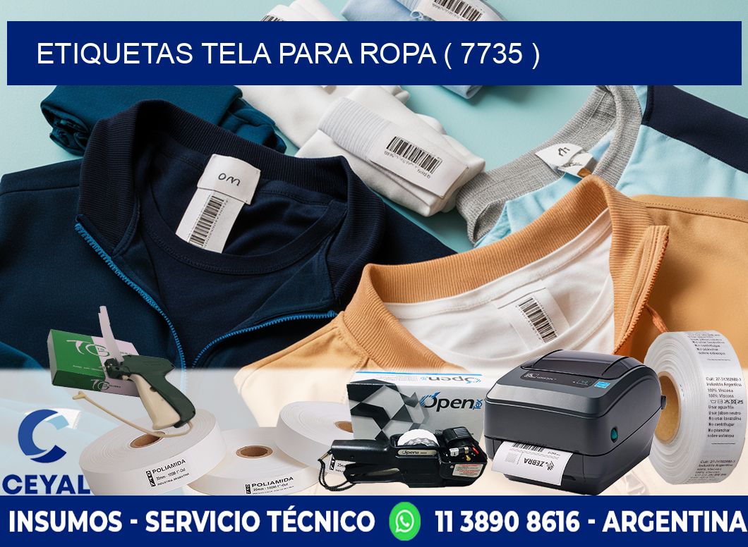 ETIQUETAS TELA PARA ROPA ( 7735 )