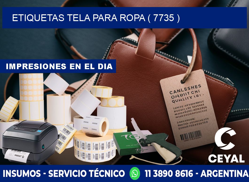 ETIQUETAS TELA PARA ROPA ( 7735 )