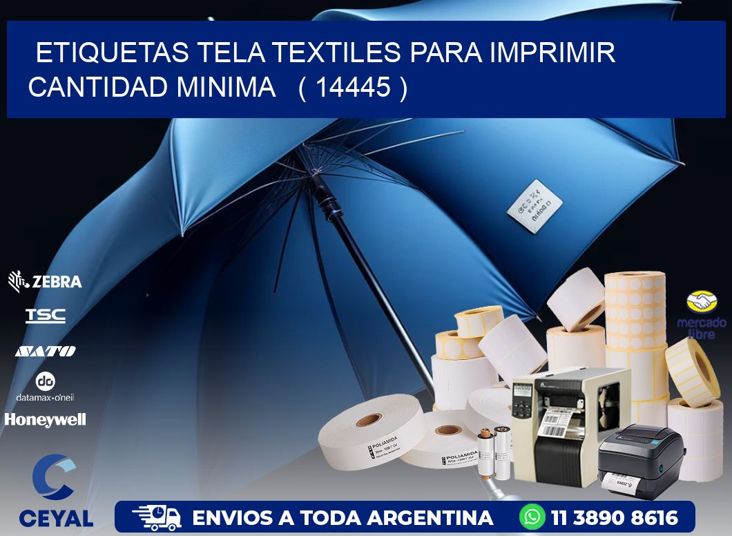 ETIQUETAS TELA TEXTILES PARA IMPRIMIR CANTIDAD MINIMA   ( 14445 )