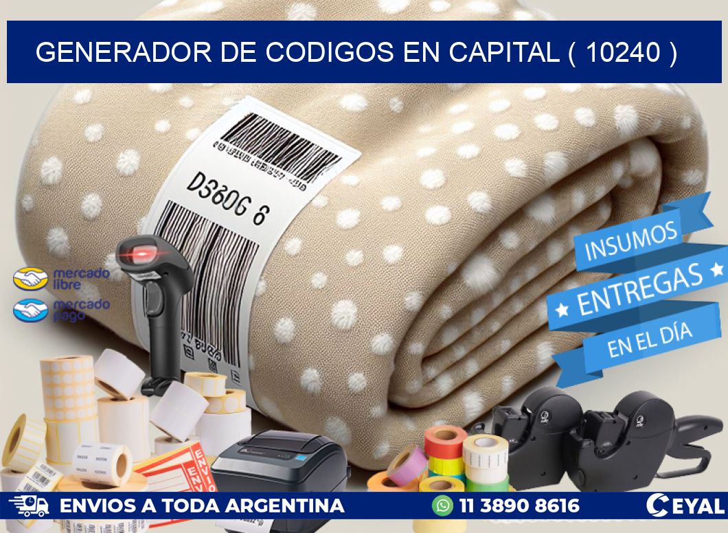 GENERADOR DE CODIGOS EN CAPITAL ( 10240 )