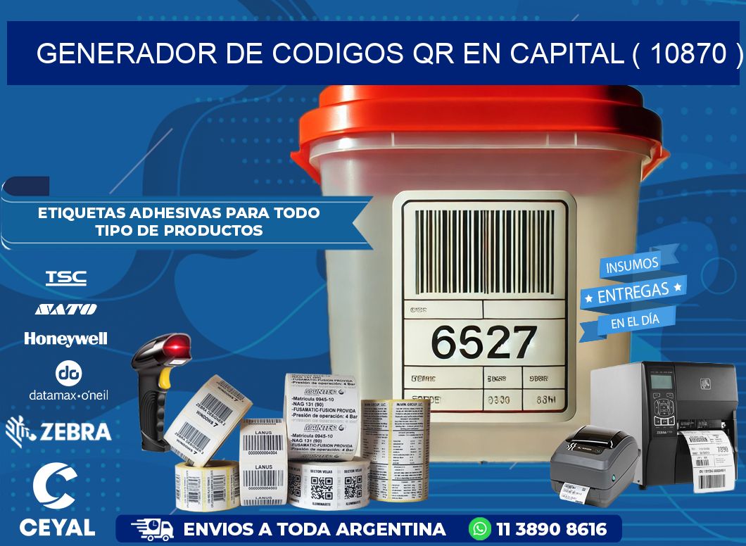 GENERADOR DE CODIGOS QR EN CAPITAL ( 10870 )