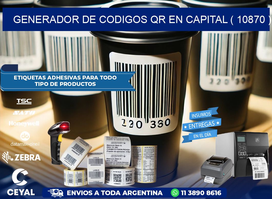 GENERADOR DE CODIGOS QR EN CAPITAL ( 10870 )