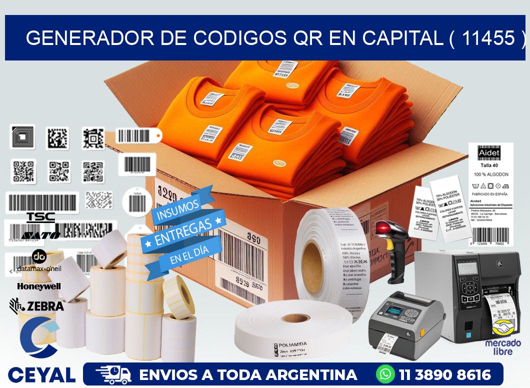 GENERADOR DE CODIGOS QR EN CAPITAL ( 11455 )