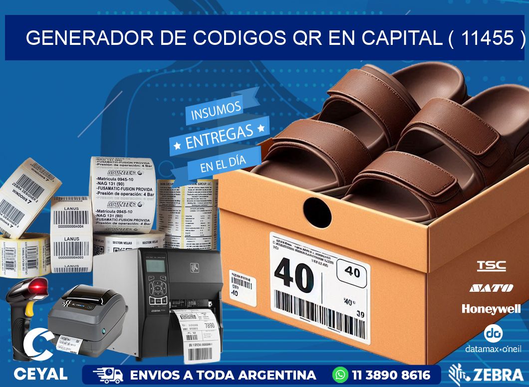 GENERADOR DE CODIGOS QR EN CAPITAL ( 11455 )