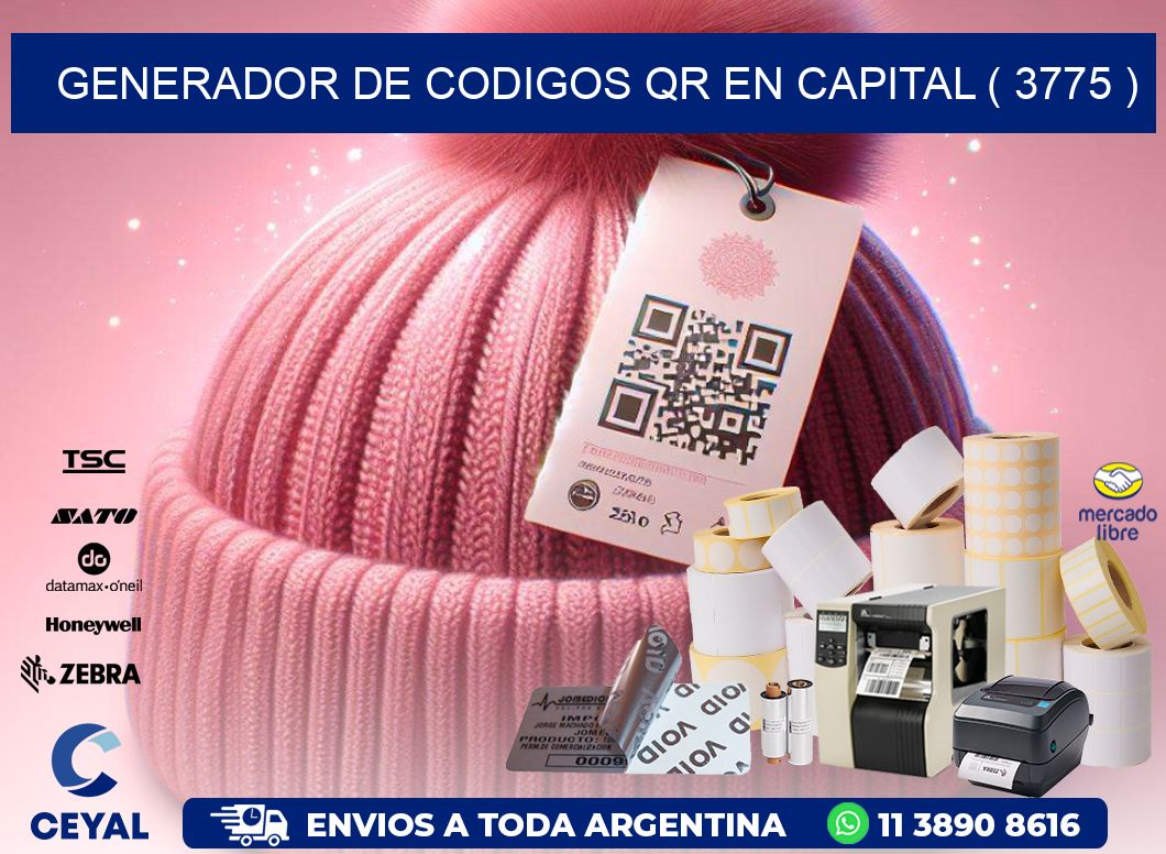 GENERADOR DE CODIGOS QR EN CAPITAL ( 3775 )