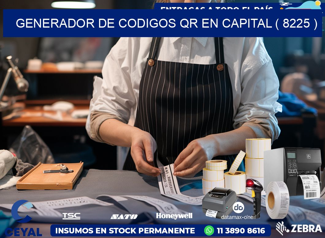 GENERADOR DE CODIGOS QR EN CAPITAL ( 8225 )