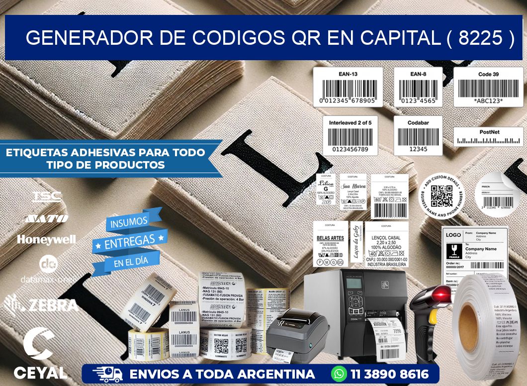 GENERADOR DE CODIGOS QR EN CAPITAL ( 8225 )