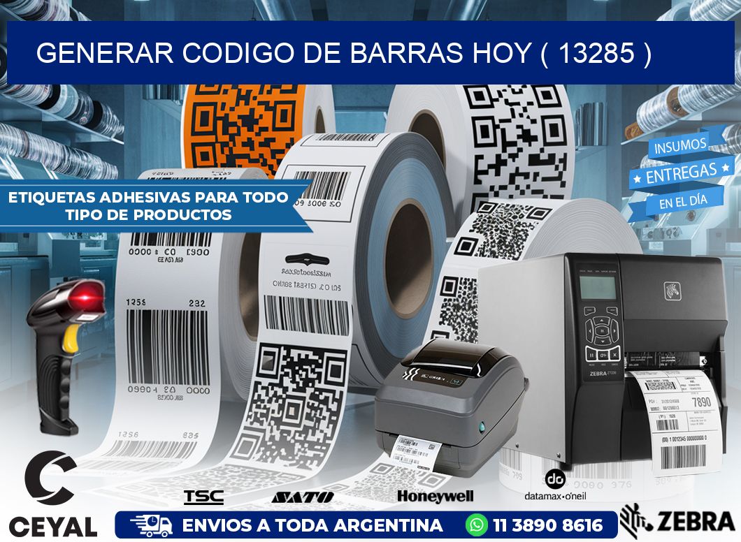 GENERAR CODIGO DE BARRAS HOY ( 13285 )