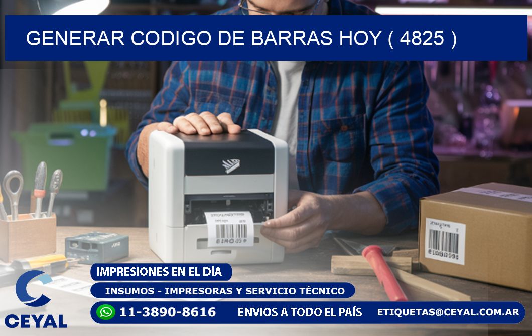 GENERAR CODIGO DE BARRAS HOY ( 4825 )