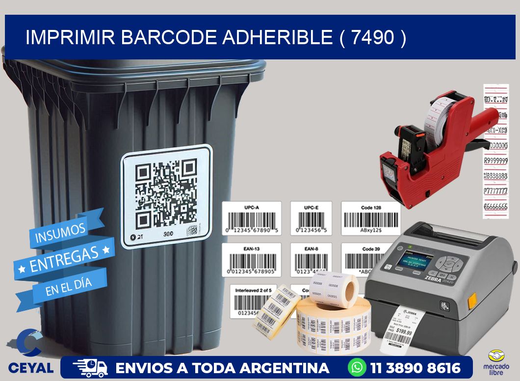 IMPRIMIR BARCODE ADHERIBLE ( 7490 )