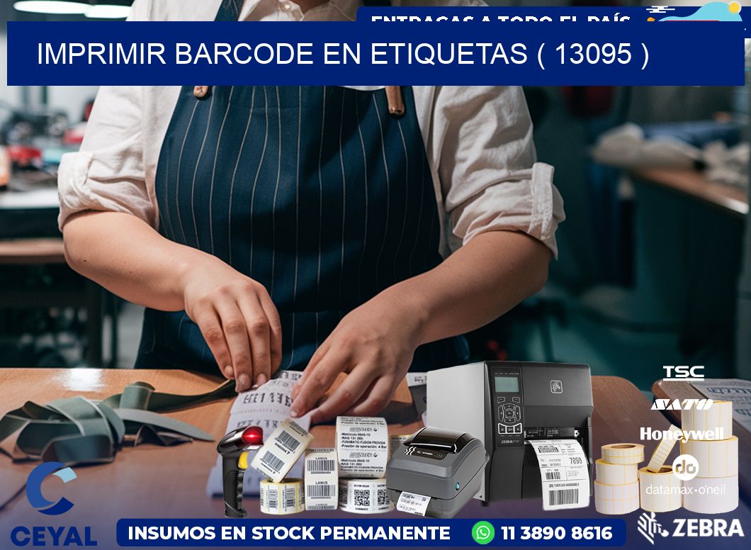 IMPRIMIR BARCODE EN ETIQUETAS ( 13095 )