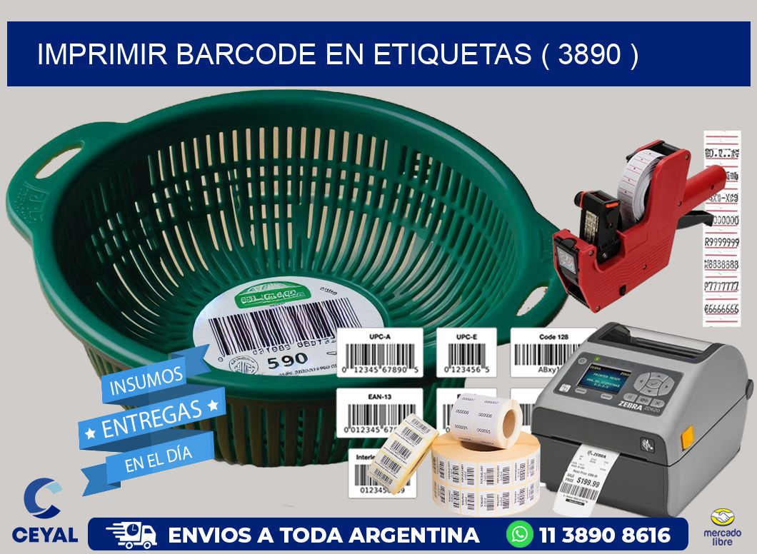 IMPRIMIR BARCODE EN ETIQUETAS ( 3890 )