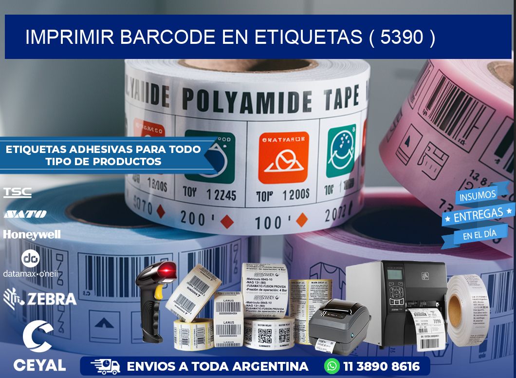 IMPRIMIR BARCODE EN ETIQUETAS ( 5390 )