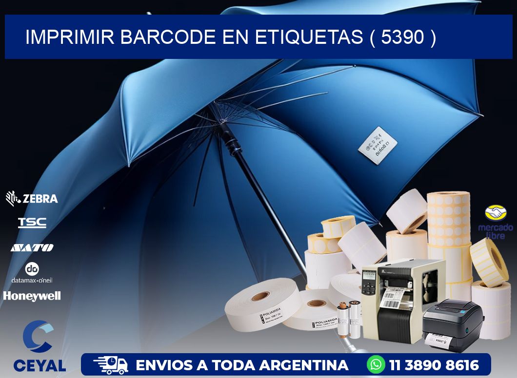 IMPRIMIR BARCODE EN ETIQUETAS ( 5390 )