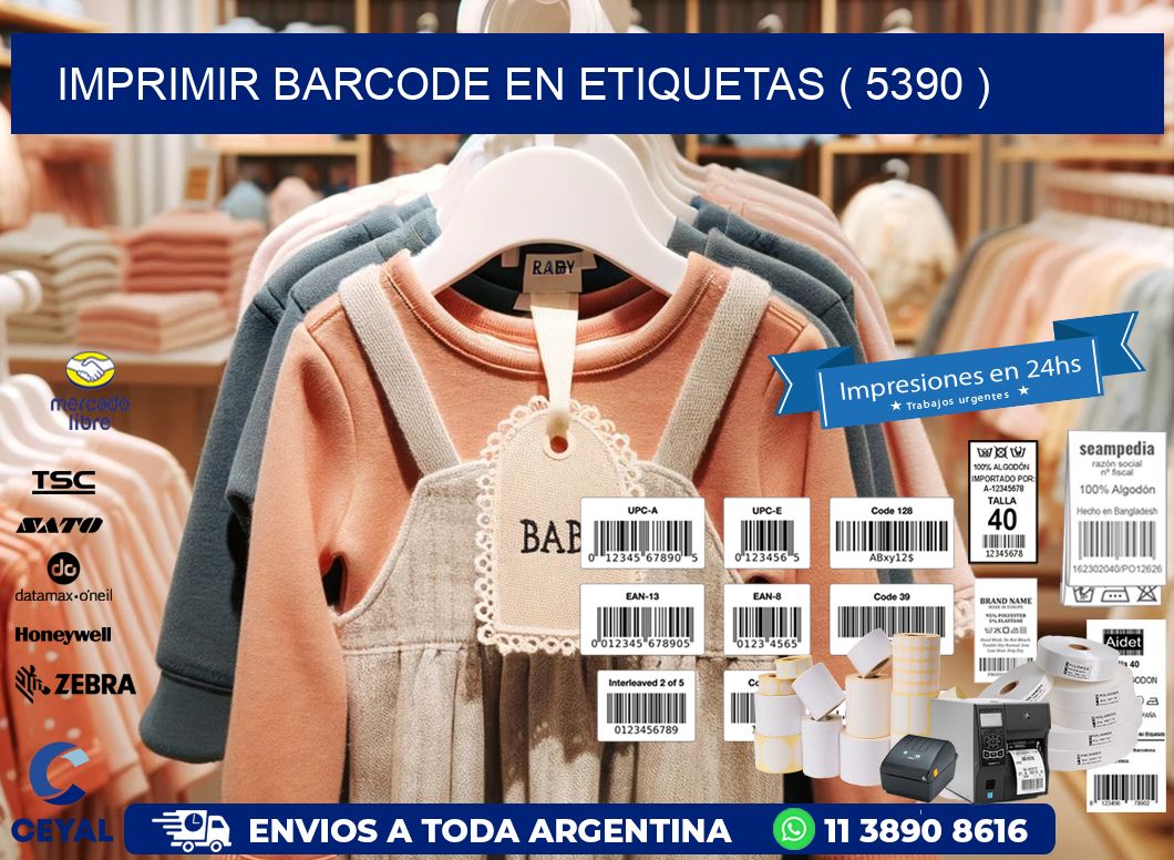 IMPRIMIR BARCODE EN ETIQUETAS ( 5390 )