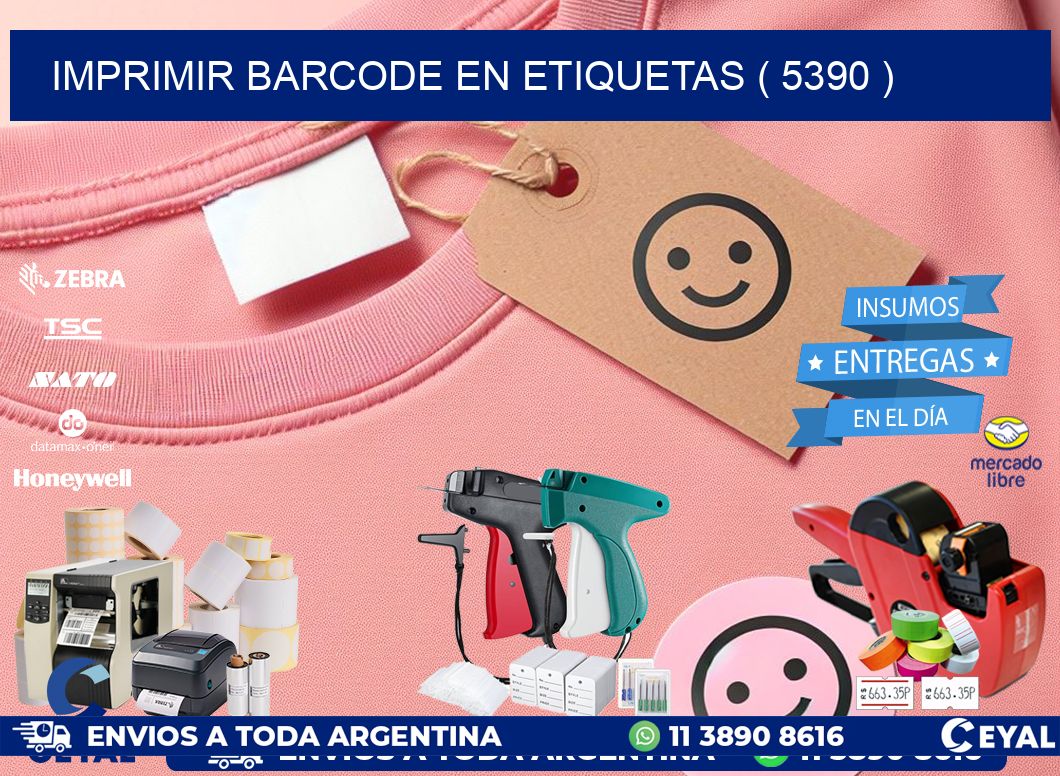 IMPRIMIR BARCODE EN ETIQUETAS ( 5390 )