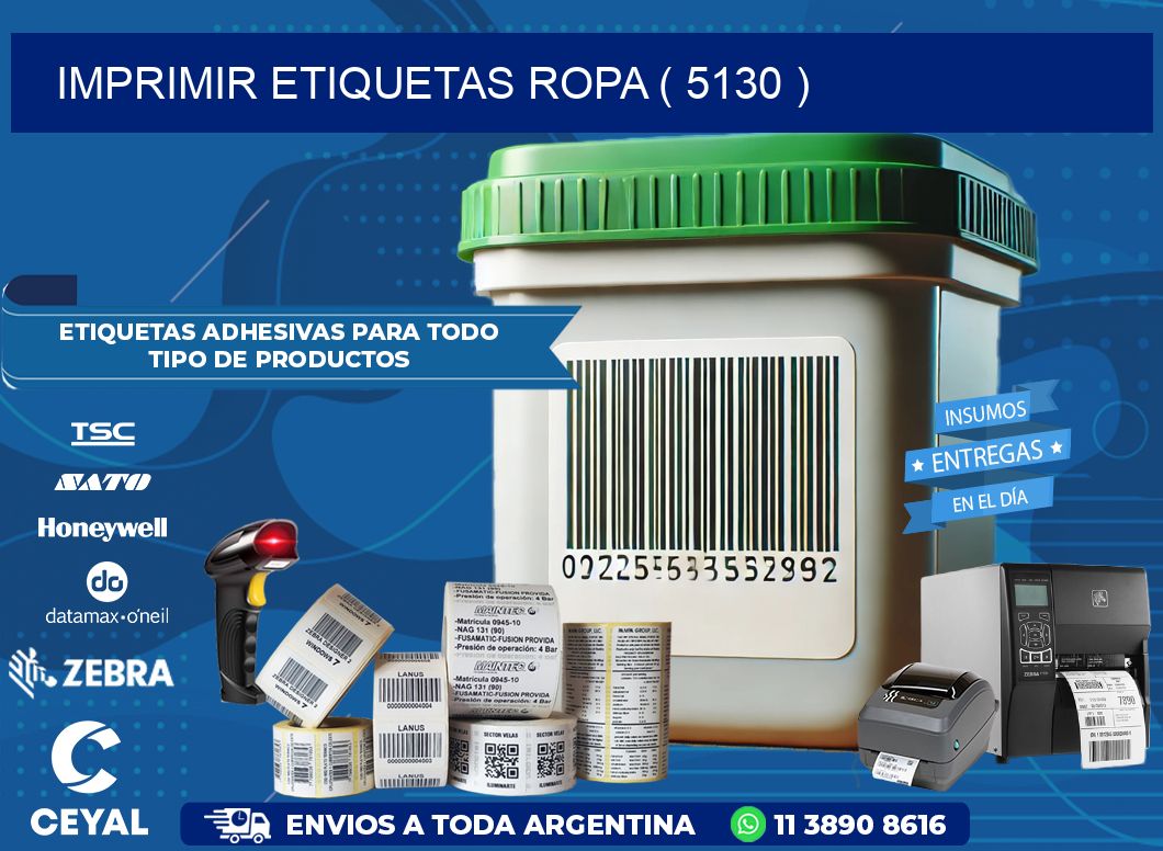 IMPRIMIR ETIQUETAS ROPA ( 5130 )