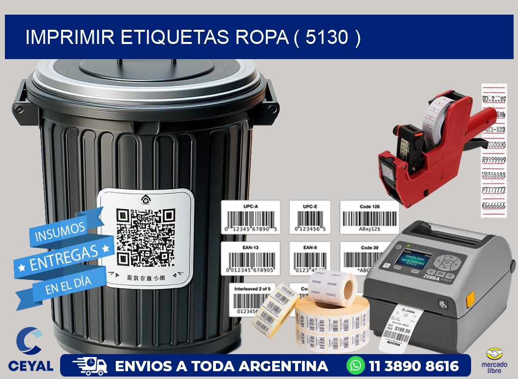 IMPRIMIR ETIQUETAS ROPA ( 5130 )