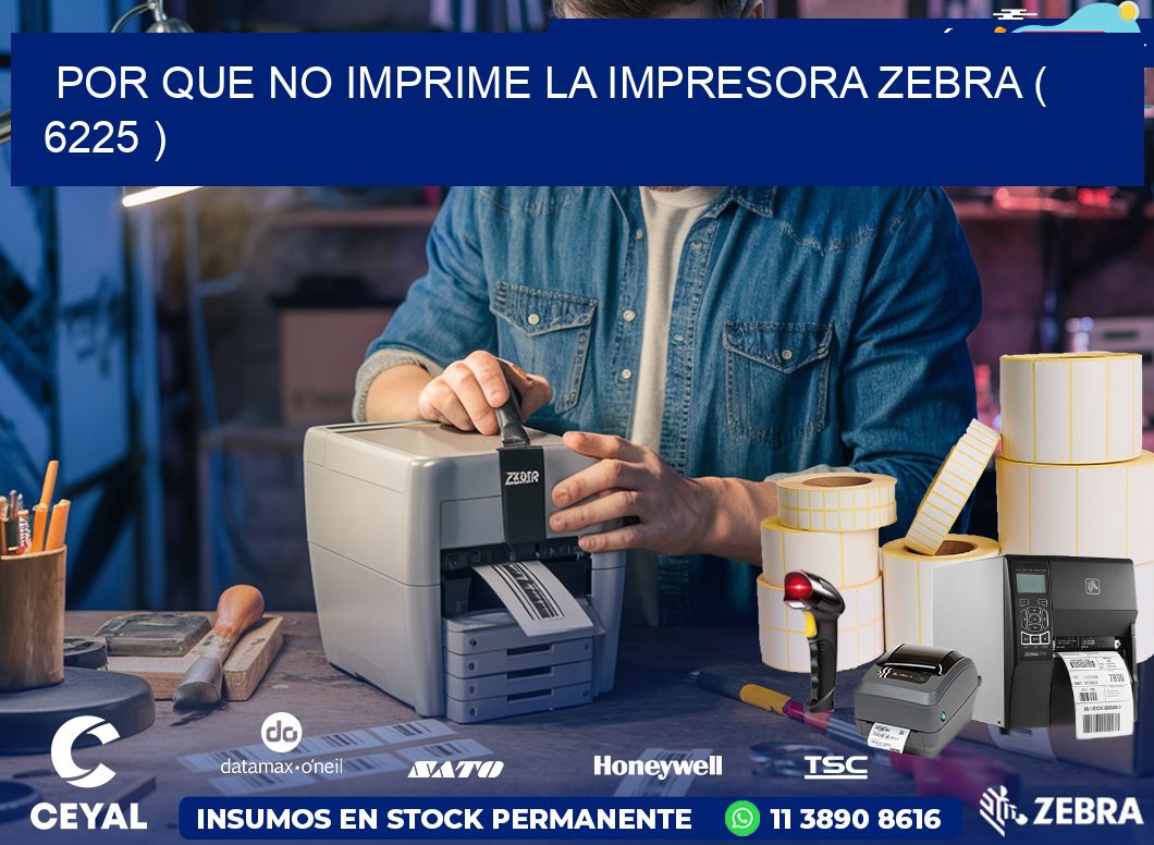 POR QUE NO IMPRIME LA IMPRESORA ZEBRA ( 6225 )