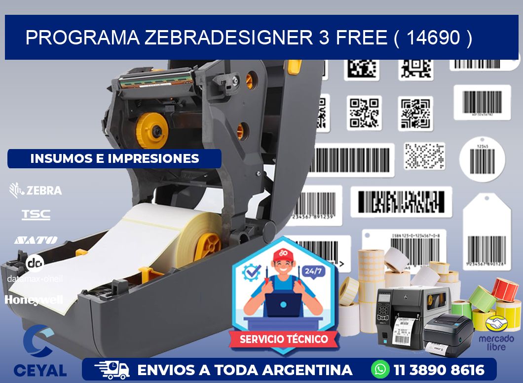 PROGRAMA ZEBRADESIGNER 3 FREE ( 14690 )