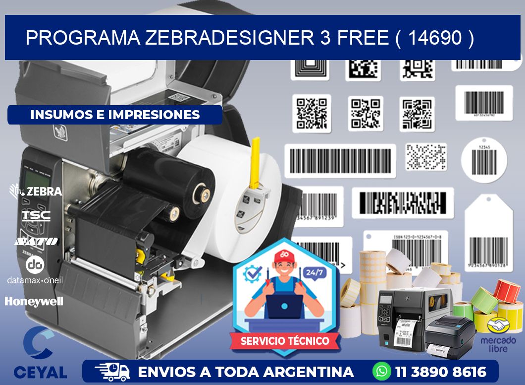 PROGRAMA ZEBRADESIGNER 3 FREE ( 14690 )