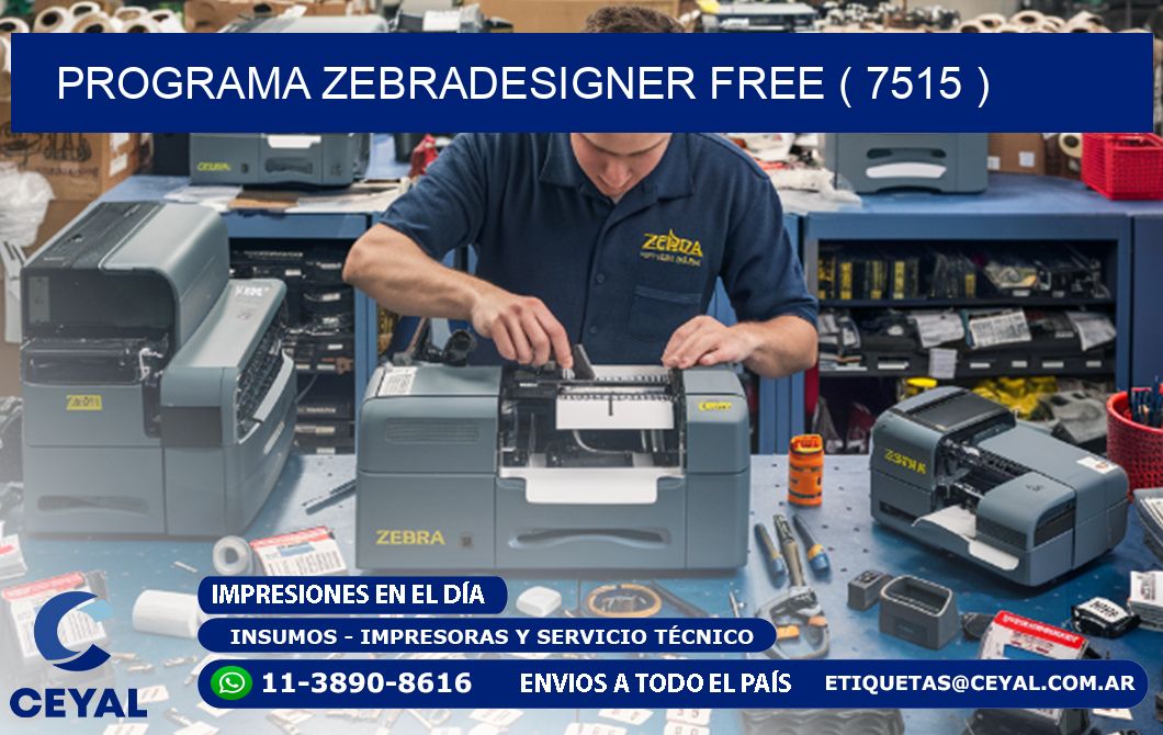 PROGRAMA ZEBRADESIGNER FREE ( 7515 )