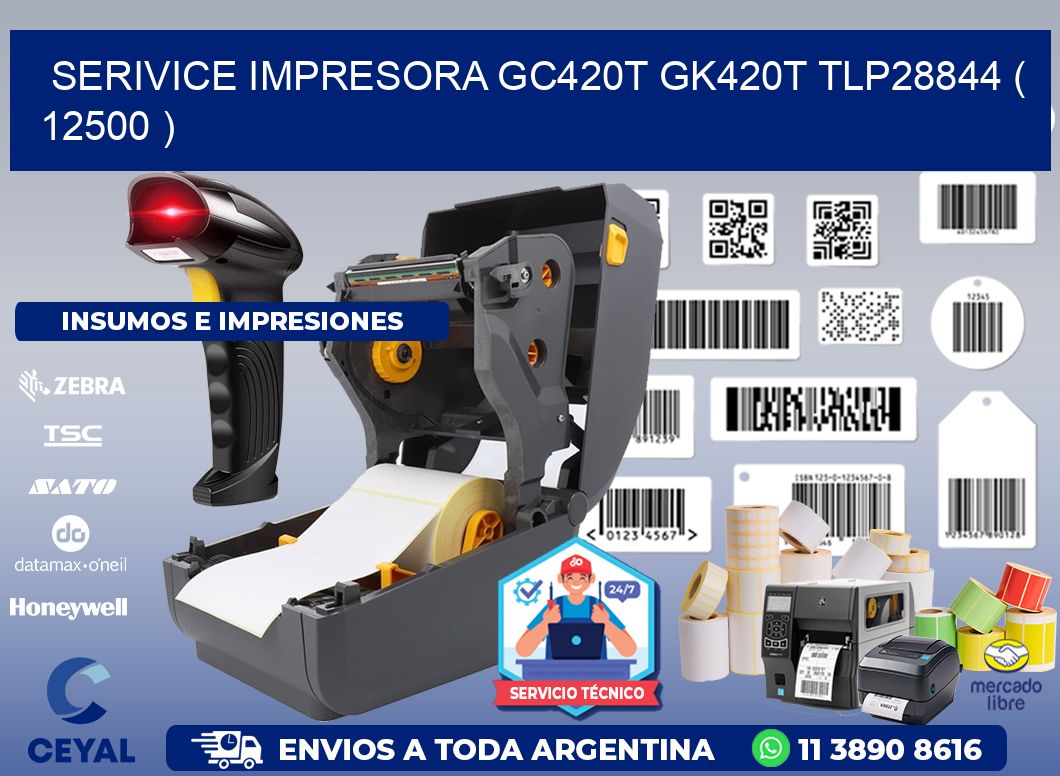 SERIVICE IMPRESORA GC420T GK420T TLP28844 ( 12500 )