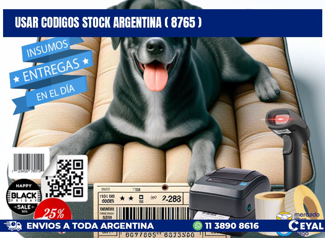 USAR CODIGOS STOCK ARGENTINA ( 8765 )