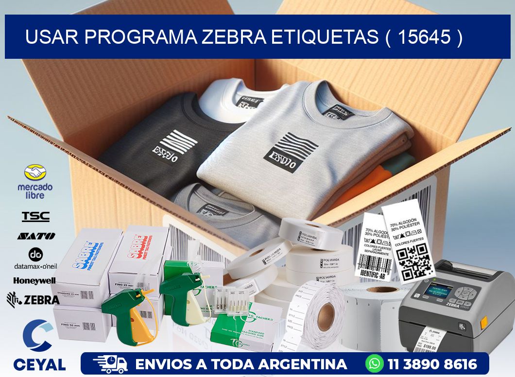 USAR PROGRAMA ZEBRA ETIQUETAS ( 15645 )