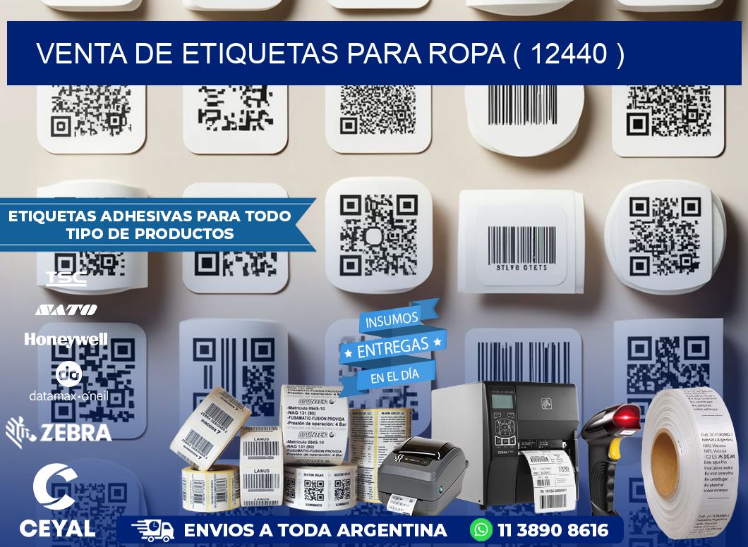 VENTA DE ETIQUETAS PARA ROPA ( 12440 )