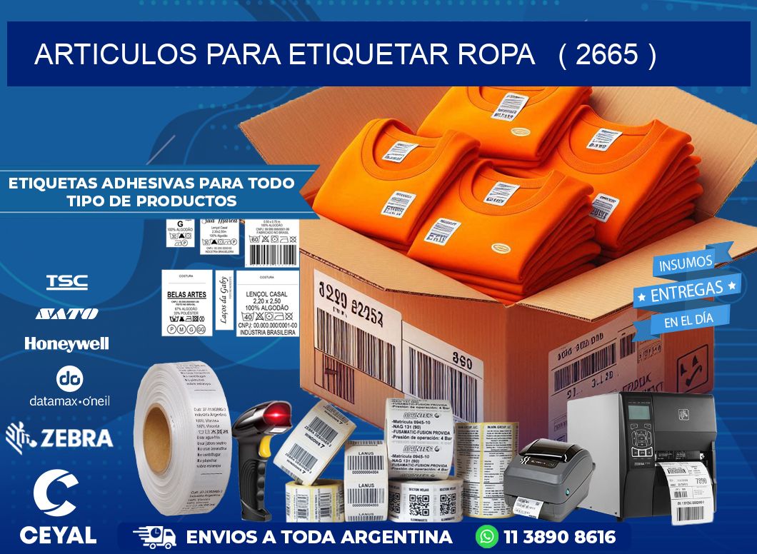 articulos para etiquetar ropa   ( 2665 )