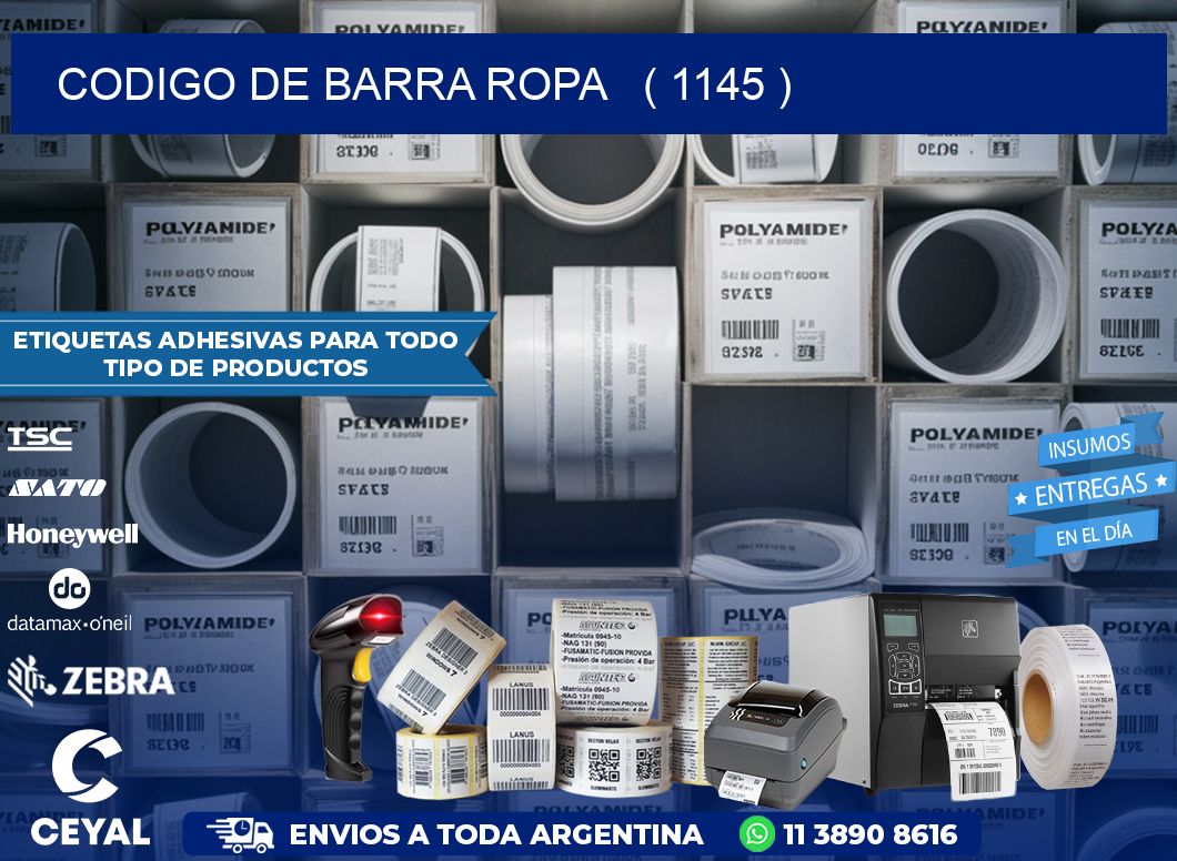 codigo de barra ropa   ( 1145 )