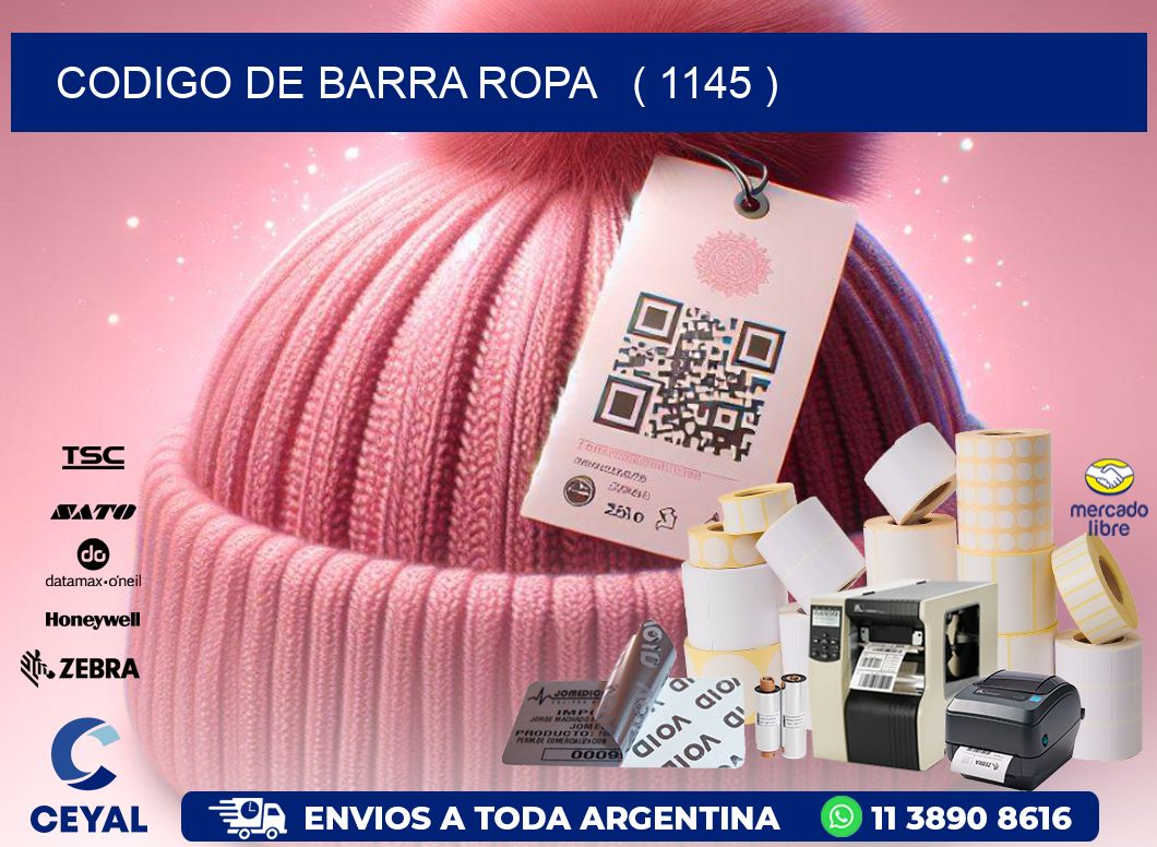 codigo de barra ropa   ( 1145 )