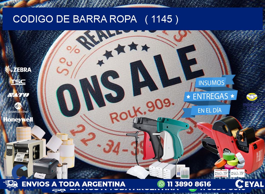 codigo de barra ropa   ( 1145 )