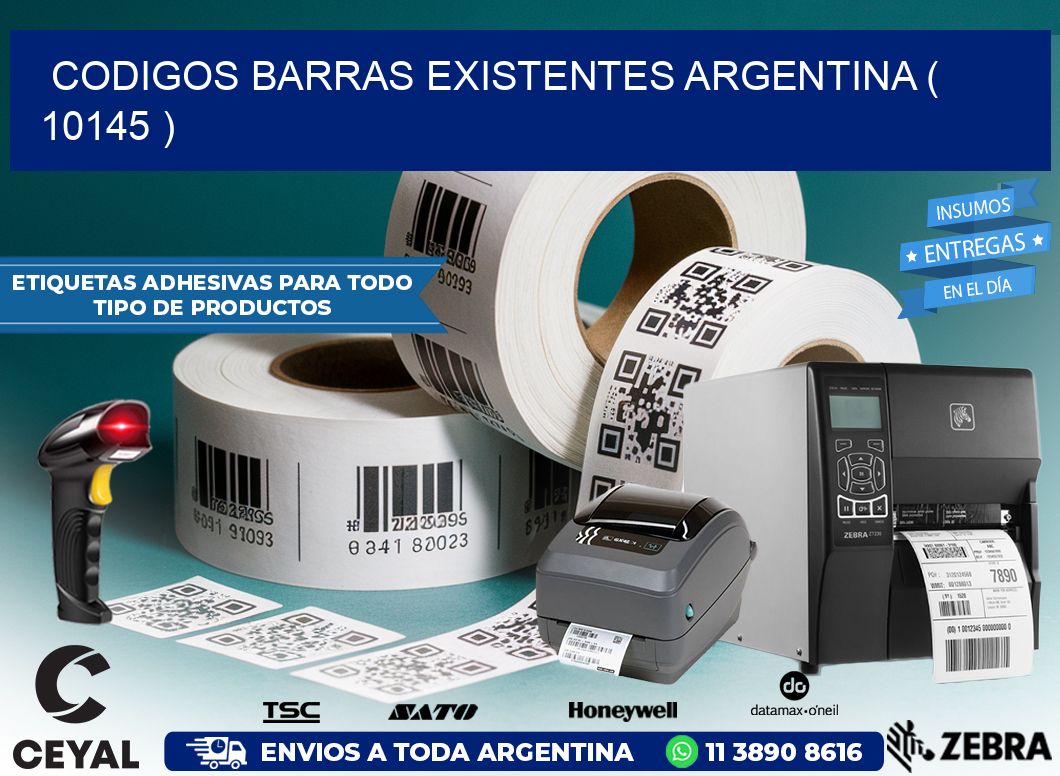 codigos barras existentes argentina ( 10145 )