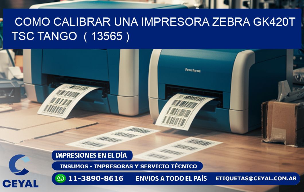 como calibrar una impresora zebra gk420t TSC TANGO  ( 13565 )