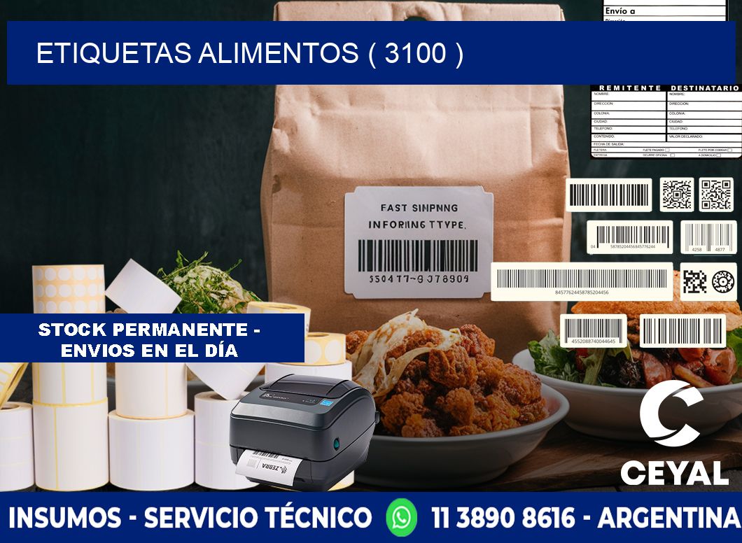 etiquetas alimentos ( 3100 )