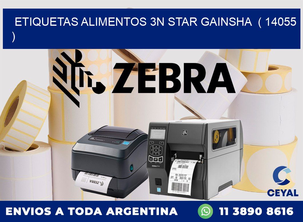 etiquetas alimentos 3n star gainsha  ( 14055 )