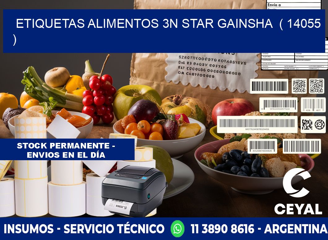 etiquetas alimentos 3n star gainsha  ( 14055 )