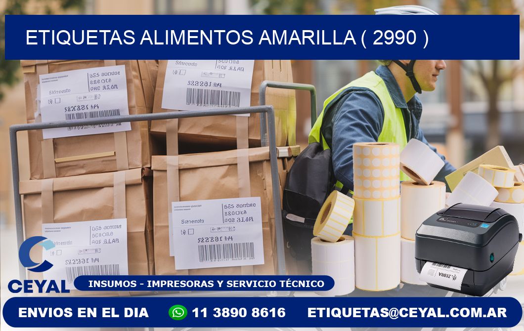 etiquetas alimentos amarilla ( 2990 )