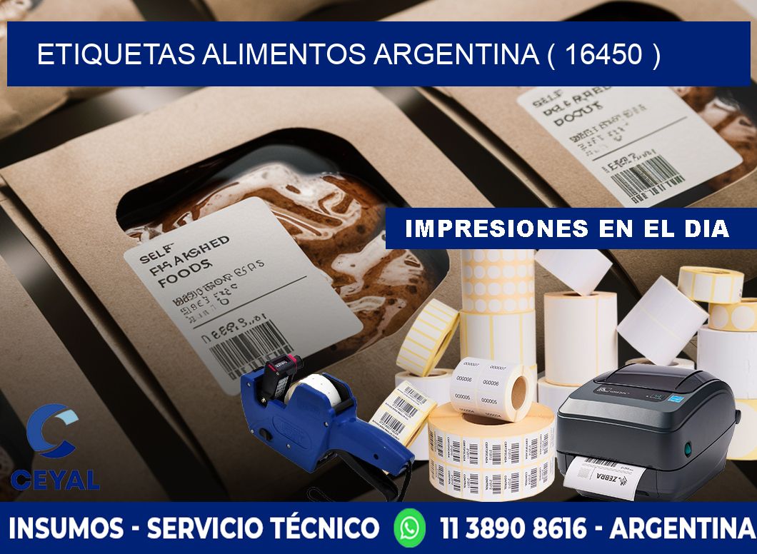 etiquetas alimentos argentina ( 16450 )