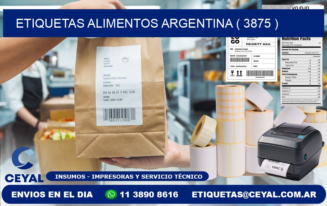 etiquetas alimentos argentina ( 3875 )