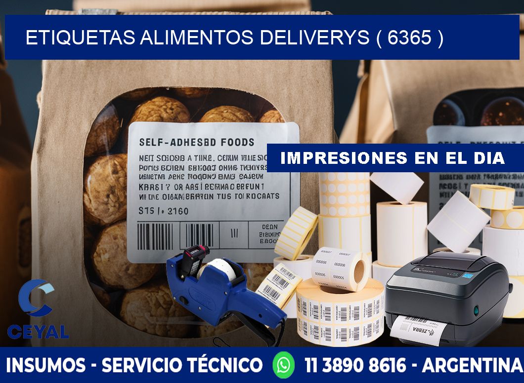 etiquetas alimentos deliverys ( 6365 )