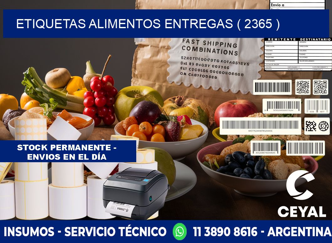 etiquetas alimentos entregas ( 2365 )