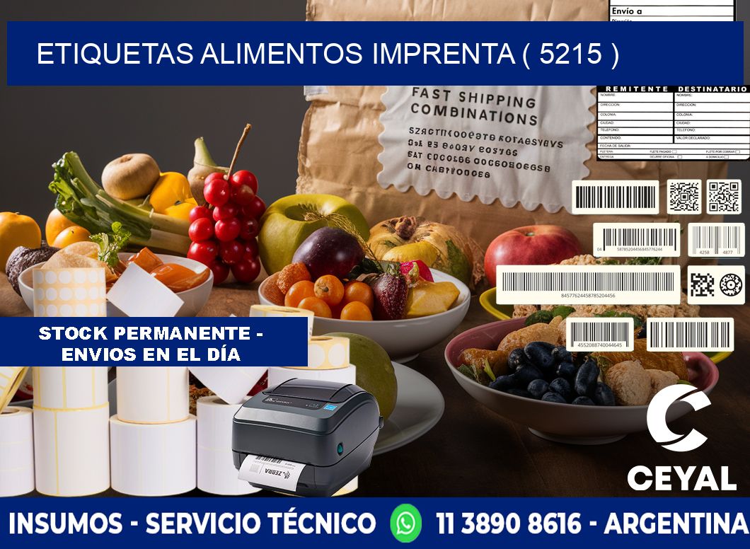 etiquetas alimentos imprenta ( 5215 )