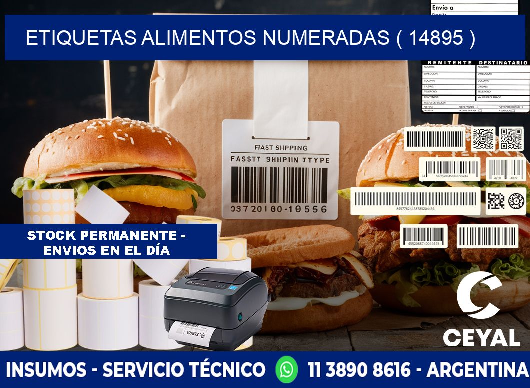 etiquetas alimentos numeradas ( 14895 )