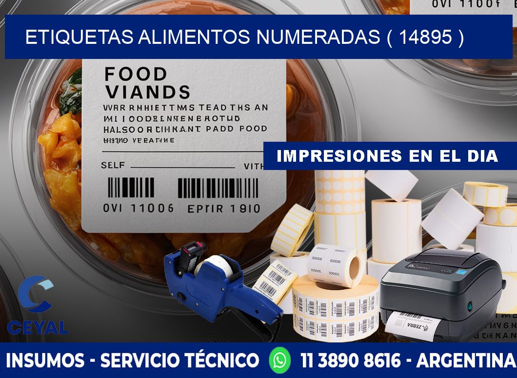 etiquetas alimentos numeradas ( 14895 )