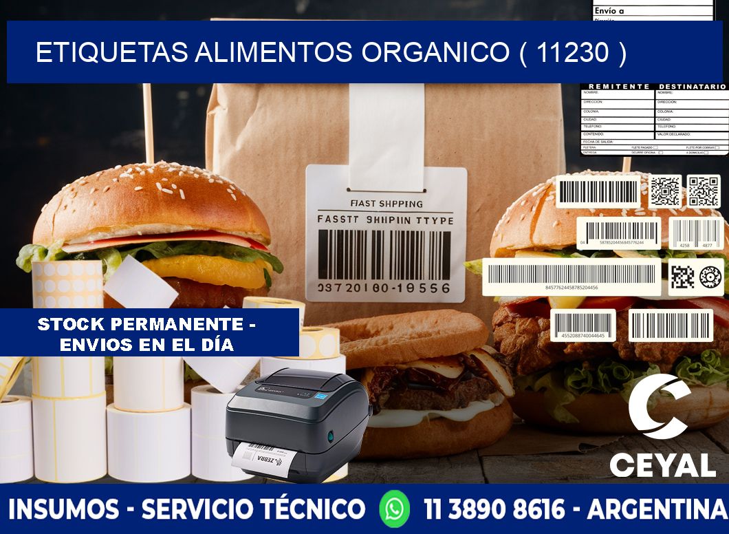 etiquetas alimentos organico ( 11230 )