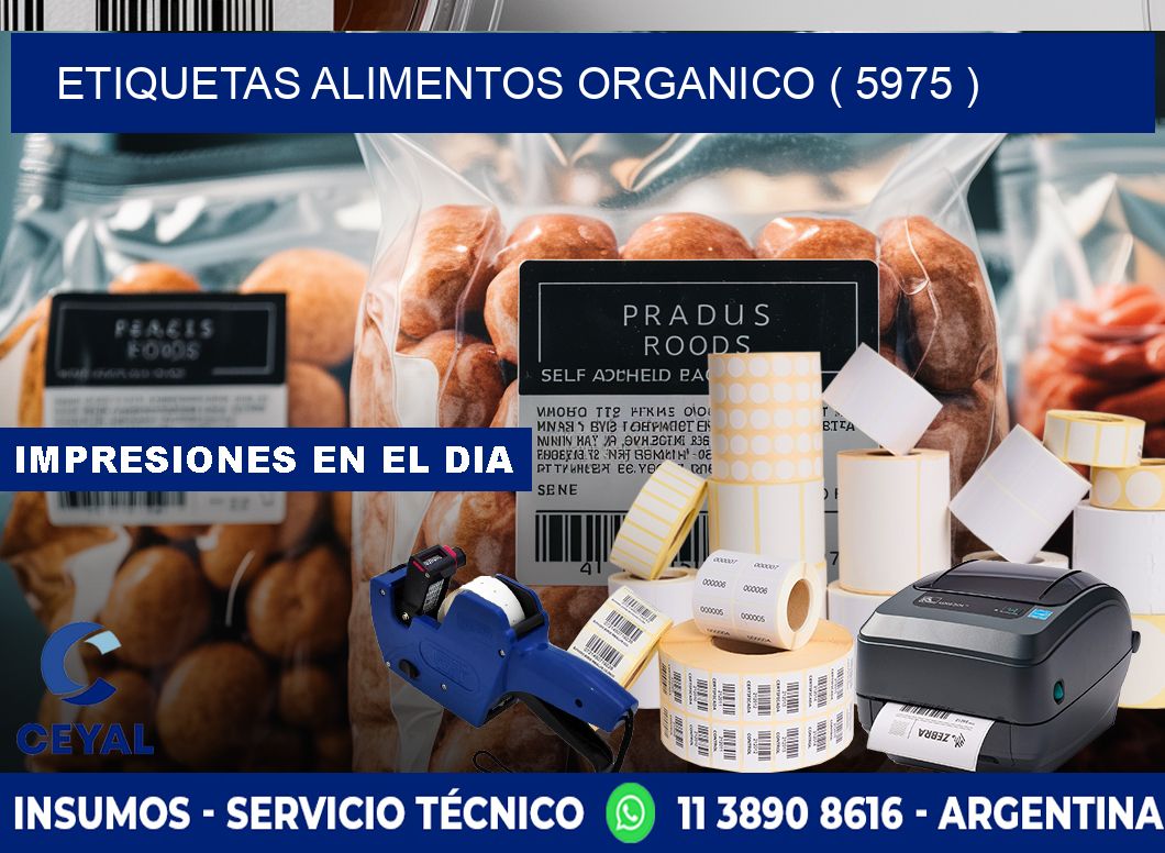 etiquetas alimentos organico ( 5975 )